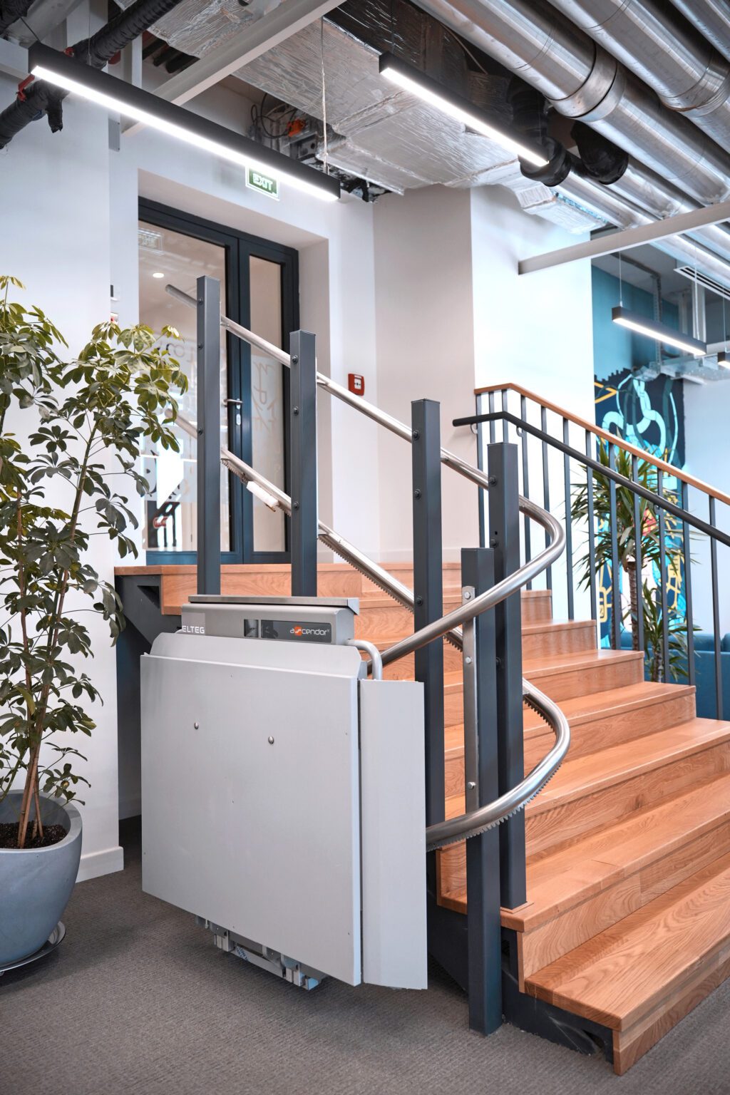 Incline platform lift installation by Alliance Platform Lifts