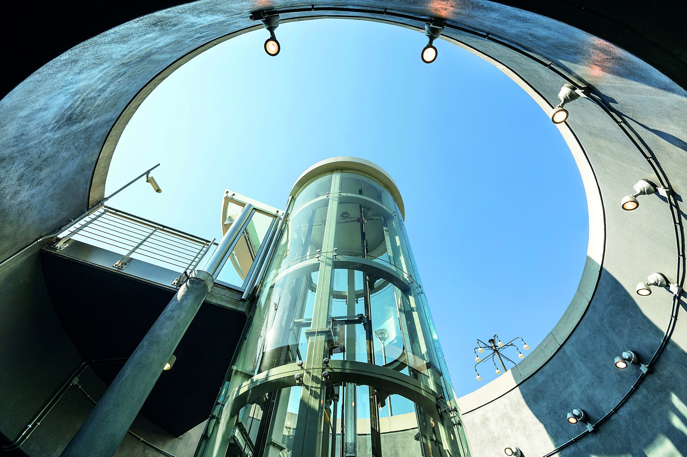APL Circular Glass Cabin Lift installed by Alliance Platform Lifts