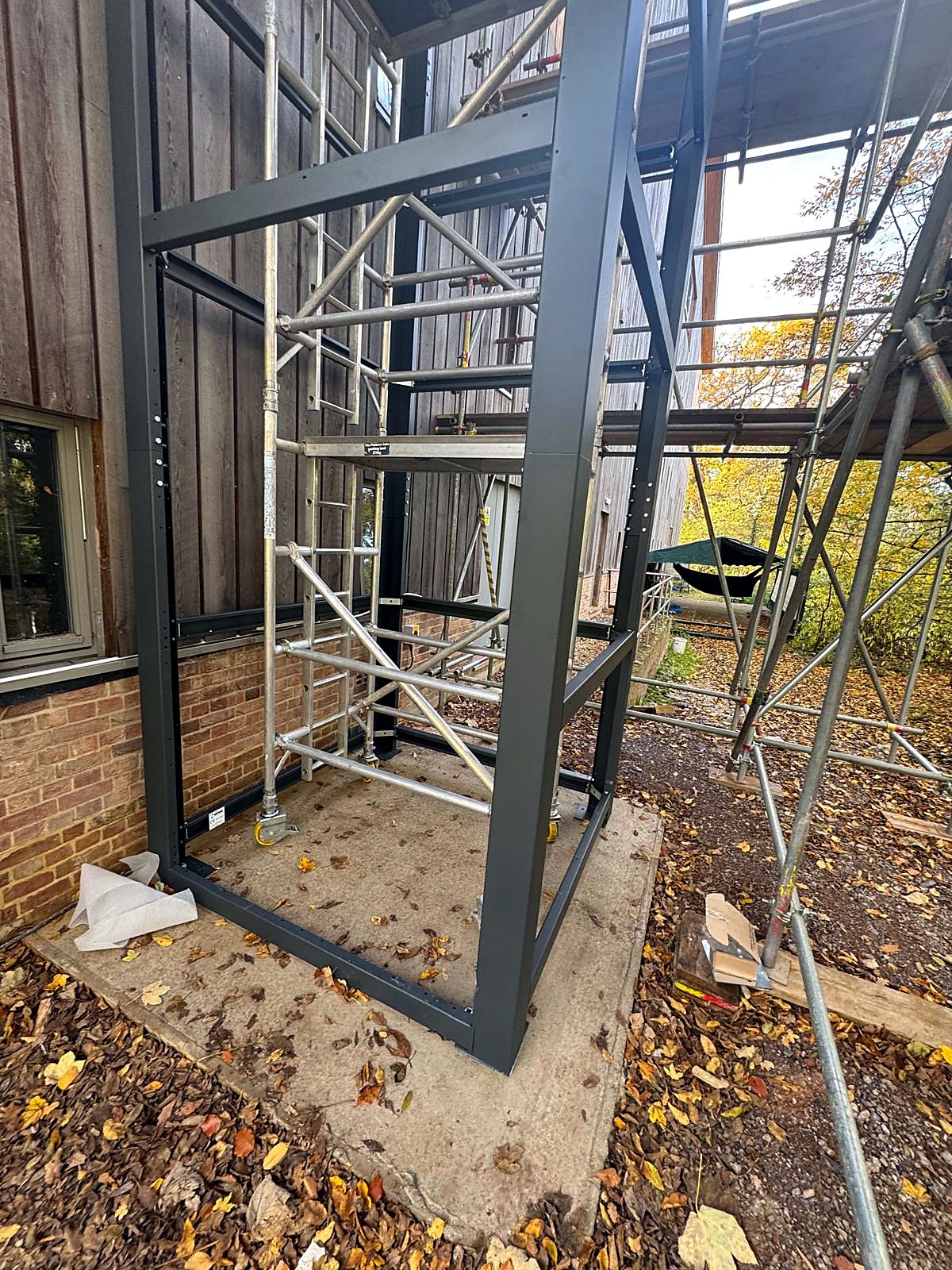 Elite Cabin Lift at Grange Park Opera House, Surrey – installation