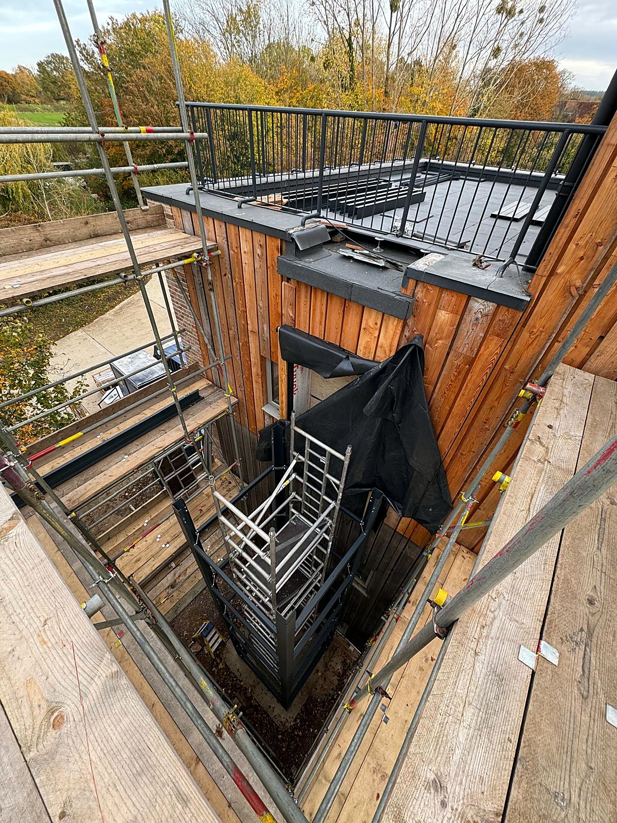 Elite Cabin Lift at Grange Park Opera House, Surrey – installation