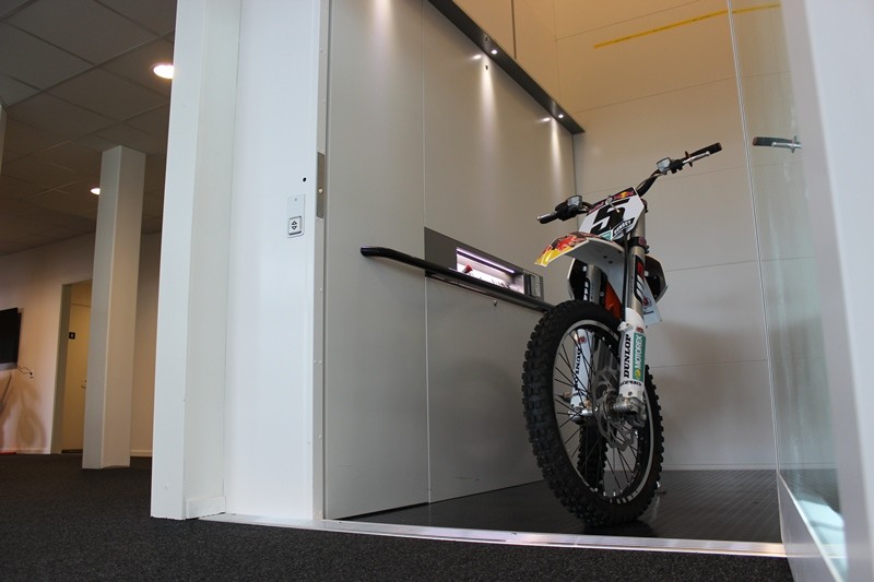 Sized for bikes, riders and bins