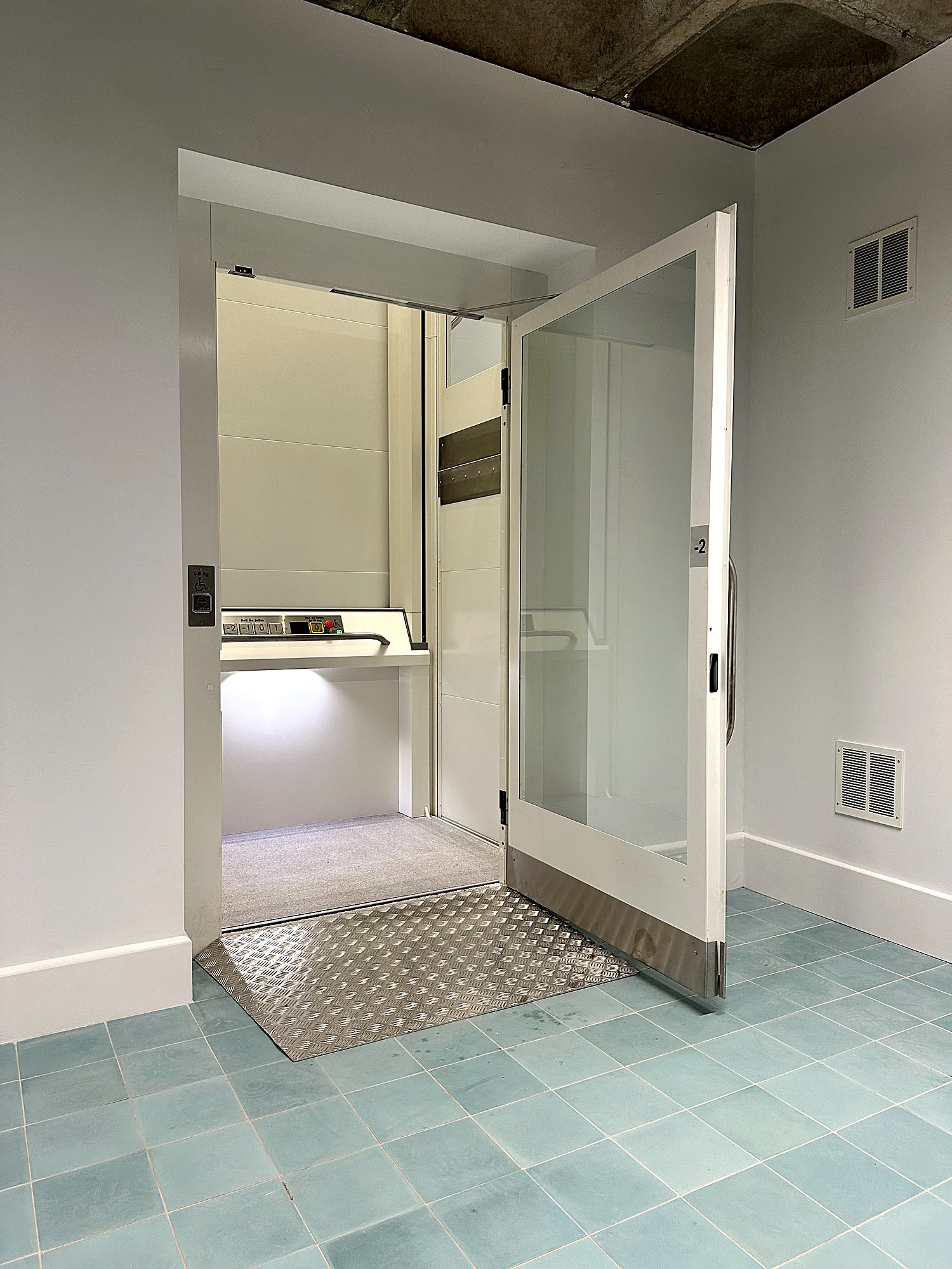 Traction Platform Lift at Basement workspace conversion, south London – photo 4